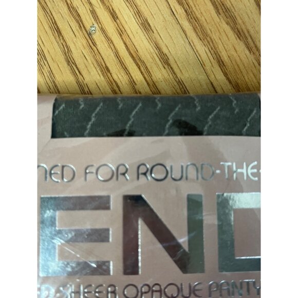 Givenchy Feather Patterned Sheer Opaque Pantyhose Sandalfoot Demi Feather Moss S - Picture 2 of 5